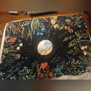Moonlit Garden Boho Wall Tapestry